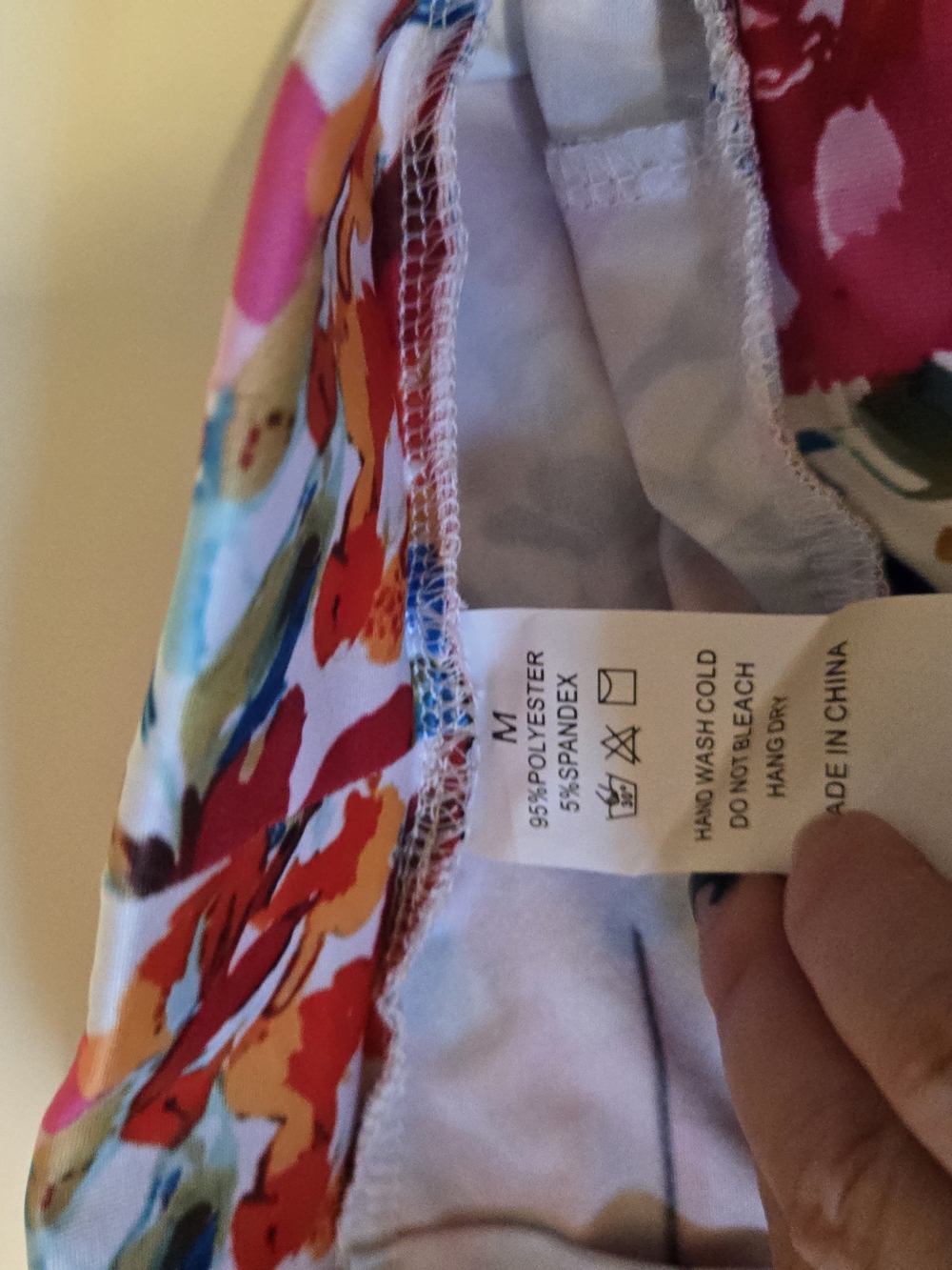 Colorful Abstract Floral A-Line Skort - Picture 2 of 2